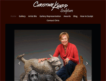 Tablet Screenshot of christineknappsculpture.com